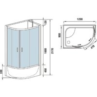 Душевая кабина WeltWasser WW500 Halle 1201 L - Превью изображения №10 — Интернет-магазин samo.by