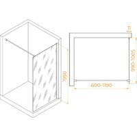 Душевая стенка RGW WA-002W 35100210-15 100 (белый/прозрачное стекло) - Превью изображения №2 — Интернет-магазин samo.by