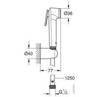 Гигиенический душ Grohe Tempesta-F Trigger Spray 30 27513001 - Превью изображения №2 — Интернет-магазин samo.by