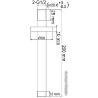 Душевая система  Wasserkraft A171568 - Превью изображения №20 — Интернет-магазин samo.by