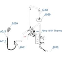 Душевая система  Wasserkraft A171568 - Превью изображения №7 — Интернет-магазин samo.by