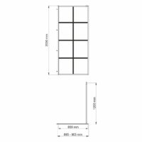 Душевая стенка Wasserkraft Glan 66W39 - Превью изображения №3 — Интернет-магазин samo.by