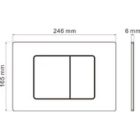 Унитаз подвесной Roxen Antares One Rimless 6 в 1 StounFix Dual Fresh 614314 (оружейная сталь/металл) - Превью изображения №24 — Интернет-магазин samo.by