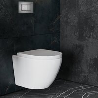 Унитаз подвесной Roxen Antares One Rimless 6 в 1 StounFix Dual Fresh 614314 (оружейная сталь/металл) - Превью изображения №12 — Интернет-магазин samo.by