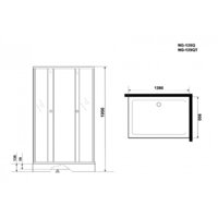 Душевой уголок Niagara NG-129-14Q 120x90 - Превью изображения №4 — Интернет-магазин samo.by