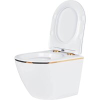 Унитаз подвесной Roxen Antares Gold в комплекте с инсталляцией StounFix Dual Fresh 6 в 1 807054 (кнопка: белый глянец) - Превью изображения №6 — Интернет-магазин samo.by