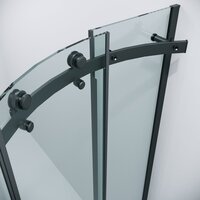 Душевой уголок Grossman Classic 100x100x195 301.K33.04.1010.21.00 (черный матовый/прозрачное стекло) - Превью изображения №5 — Интернет-магазин samo.by