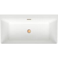 Ванна Wellsee Graceful Pro 140x74 230901004 (отдельностоящая ванна белый глянец, экран, ножки, сифон-автомат золото) - Превью изображения №4 — Интернет-магазин samo.by