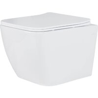 Унитаз подвесной Roxen Cube bidet в комплекте с инсталляцией StounFix Dual Fresh 6 в 1 966426 (кнопка: серый бетон) - Превью изображения №6 — Интернет-магазин samo.by