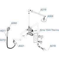 Душевая система  Wasserkraft A171519 - Превью изображения №7 — Интернет-магазин samo.by