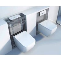 Унитаз подвесной Roxen Boro в комплекте с инсталляцией StounFix Dual Fresh 6 в 1 966244 (кнопка: бежевый) - Превью изображения №16 — Интернет-магазин samo.by