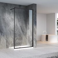 Душевая стенка Veconi 70x200 KR81B-70-01-C8 (стекло прозрачное/черный) - Превью изображения №2 — Интернет-магазин samo.by