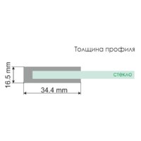 Стеклянная шторка для ванны Wasserkraft Leine 35P01-80WHITE - Превью изображения №3 — Интернет-магазин samo.by