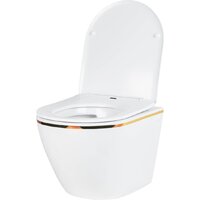 Унитаз подвесной Roxen Antares Gold в комплекте с инсталляцией StounFix Dual Fresh 6 в 1 850609 (кнопка: белый глянец) - Превью изображения №7 — Интернет-магазин samo.by