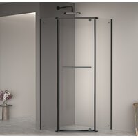 RGW PA-82B 41088299-14 90x90 (черный/прозрачное стекло)