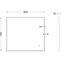  Roxen Зеркало Sigma 510210-80GM 80x70 - Превью изображения №6 — Интернет-магазин samo.by