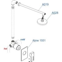 Душевая система  Wasserkraft A12528 - Превью изображения №4 — Интернет-магазин samo.by
