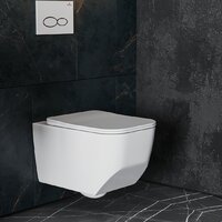 Унитаз подвесной Roxen Boro в комплекте с инсталляцией StounFix Dual Fresh 6 в 1 966110 (кнопка: серый бетон) - Превью изображения №15 — Интернет-магазин samo.by