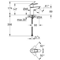 Смеситель Grohe Bauloop 23337001 - Превью изображения №5 — Интернет-магазин samo.by