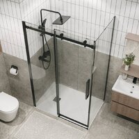 Душевой уголок Grossman Classic 100х100х195 120.K33.04.1010.42.00 (графит сатин/стекло прозрачное) - Превью изображения №9 — Интернет-магазин samo.by