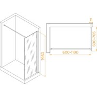 Душевая стенка RGW WA-002W 35100207-15 70 (белый/прозрачное стекло) - Превью изображения №2 — Интернет-магазин samo.by