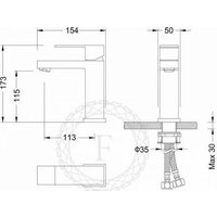 Смеситель Filarete Fing FL5040 (никель) - Превью изображения №20 — Интернет-магазин samo.by