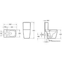 Унитаз напольный Lavinia Boho Aveo Rimless 330601CR (бачок, чаша, пневмокрышка) - Превью изображения №9 — Интернет-магазин samo.by