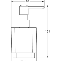 Дозатор для жидкого мыла Grohe Selection Cube 40805000 - Превью изображения №3 — Интернет-магазин samo.by