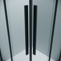Душевой уголок Grossman Galaxy 80x80x195 300.K33.01.8080.21.00 (черный матовый/прозрачное стекло) - Превью изображения №3 — Интернет-магазин samo.by