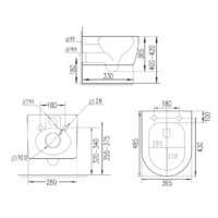 Унитаз подвесной Roxen Antares Gold 530110-01G Rimless Soft Close - Превью изображения №13 — Интернет-магазин samo.by