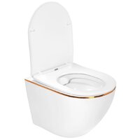 Унитаз подвесной Roxen Antares Gold 530110-01G Rimless Soft Close - Превью изображения №10 — Интернет-магазин samo.by