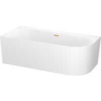 Ванна Wellsee Collaro 170x80 28910304R (пристенная ванна (левая) белый глянец, экран, ножки, сифон-автомат золото) - Превью изображения №2 — Интернет-магазин samo.by