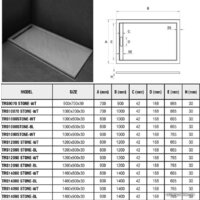 Душевой поддон WeltWasser TRS 10090 Stone-WT 100x90 - Превью изображения №2 — Интернет-магазин samo.by