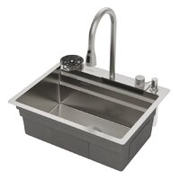 Кухонная мойка Roxen Stage Plus 560250-60 многофункциональная 8 в 1 (60*48/сатин) - Превью изображения №4 — Интернет-магазин samo.by