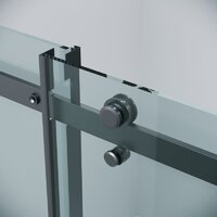 Душевая дверь Grossman Classic 100x195 100.K33.04.100.21.00 (черный матовый/стекло прозрачное) - Превью изображения №5 — Интернет-магазин samo.by