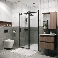 Душевая дверь Grossman Classic 100x195 100.K33.04.100.21.00 (черный матовый/стекло прозрачное) - Превью изображения №9 — Интернет-магазин samo.by