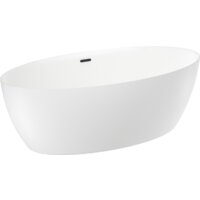 Ванна Wellsee Grand Prix 186x88,5 235601003 (отдельностоящая ванна белый глянец, экран, ножки, сифон-автомат матовый черный) - Превью изображения №2 — Интернет-магазин samo.by
