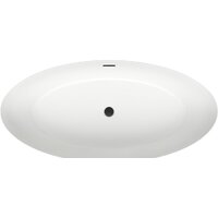 Ванна Wellsee Grand Prix 186x88,5 235601003 (отдельностоящая ванна белый глянец, экран, ножки, сифон-автомат матовый черный) - Превью изображения №4 — Интернет-магазин samo.by