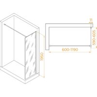 Душевая стенка RGW WA-002W 35100206-15 60 (белый/прозрачное стекло) - Превью изображения №2 — Интернет-магазин samo.by