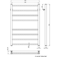 Полотенцесушитель Stinox Classic 50x80 cl80zs (золото сатин) - Превью изображения №3 — Интернет-магазин samo.by