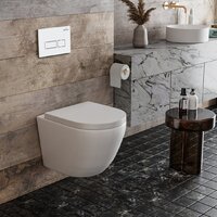 Унитаз подвесной Roxen Antares в комплекте с инсталляцией StounFix Dual Fresh 6 в 1 570840 (кнопка: белый глянец) - Превью изображения №10 — Интернет-магазин samo.by