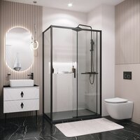 Душевой уголок Grossman Style 110x70x195 120.K33.05.1170.21.00 (черный матовый/прозрачное стекло) - Превью изображения №8 — Интернет-магазин samo.by