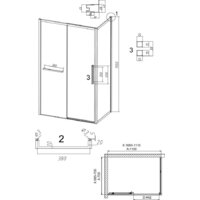 Душевой уголок Grossman Style 110x70x195 120.K33.05.1170.21.00 (черный матовый/прозрачное стекло) - Превью изображения №11 — Интернет-магазин samo.by