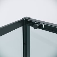 Душевой уголок Grossman Style 110x70x195 120.K33.05.1170.21.00 (черный матовый/прозрачное стекло) - Превью изображения №4 — Интернет-магазин samo.by