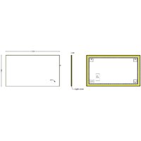  Roxen Зеркало Frida c подсветкой 510215-120 (120x70) в тонком металлическом профиле в цвете брашированное золото - Превью изображения №9 — Интернет-магазин samo.by