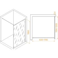 Душевая стенка RGW WA-002G 35100212-16 120 (золото/прозрачное стекло) - Превью изображения №2 — Интернет-магазин samo.by