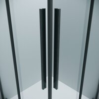 Душевой уголок Grossman Galaxy 90x80x195 300.K33.01.9080.42.00 (графит сатин/прозрачное стекло) - Превью изображения №3 — Интернет-магазин samo.by