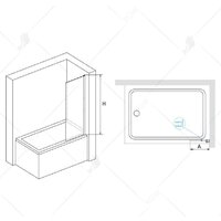 Стеклянная шторка для ванны RGW SC-056-B 351105640-14 - Превью изображения №4 — Интернет-магазин samo.by