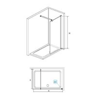 Душевая стенка RGW WA-001 351000109-11 90 (хром/прозрачное стекло) - Превью изображения №2 — Интернет-магазин samo.by
