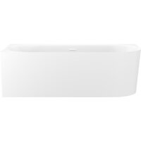 Wellsee Collaro 170x80 28910302R (пристенная ванна (левая) белый глянец, экран, ножки, сифон-автомат глянцевый белый)